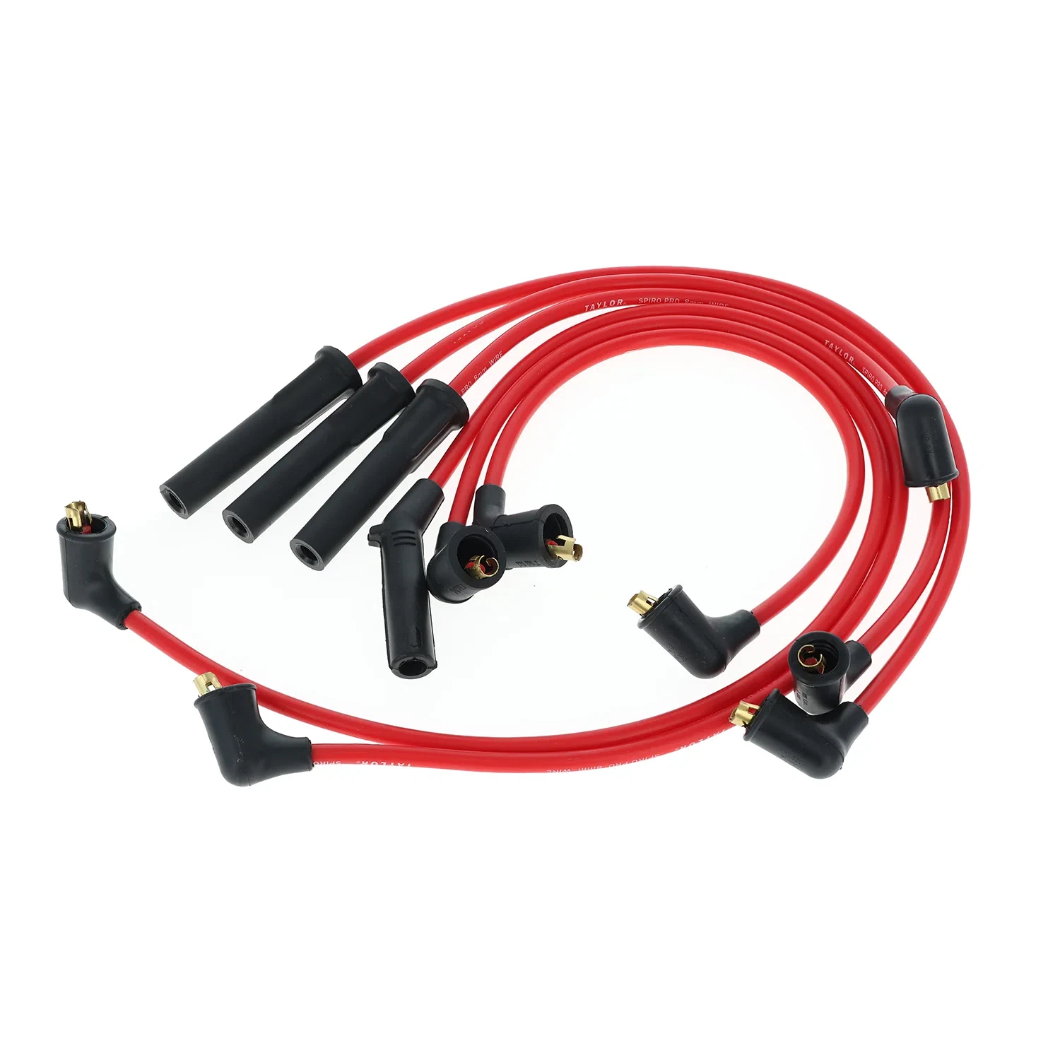 Spark Plug Wire Set Universal 8mm Silicone Spiro Pro 350 ohm_ft Red 77247